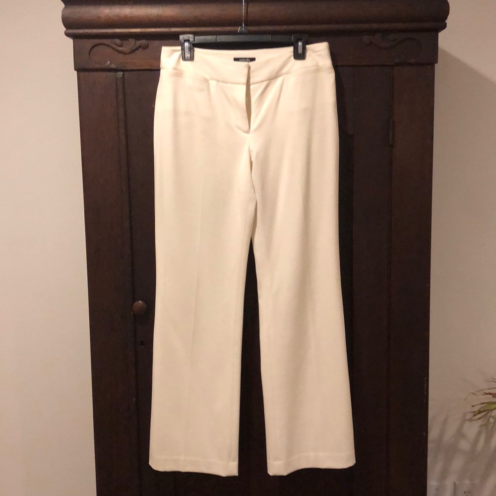 Cream lines dress pants